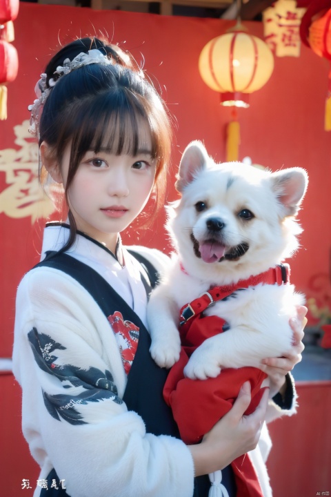  (Masterpiece, best picture quality, master works), epic composition, a girl, (Chinese dragon pattern | Dahongpao), Chinese New Year, Happy New Year, may you come into a good fortune,red theme, takei film, 1girl, jiajingwen,onegai teacher, dilireba, chenqiaoen, yangchaoyue, child,moyou