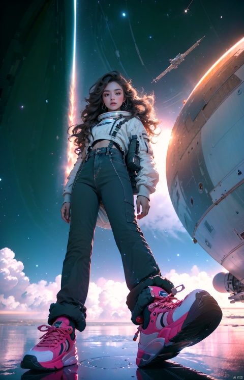  (((masterpiece))), best quality,realistic,(best quality), {{masterpiece}}, {highres}, original, extremely detailed 8K wallpaper),

1 girl, solo, (Spacecraft engineer: 20s), designing and constructing highly detailed spacecraft for interstellar exploration, her blueprints and engineering plans reflecting her commitment to precision and safety, pushing the boundaries of space travel.