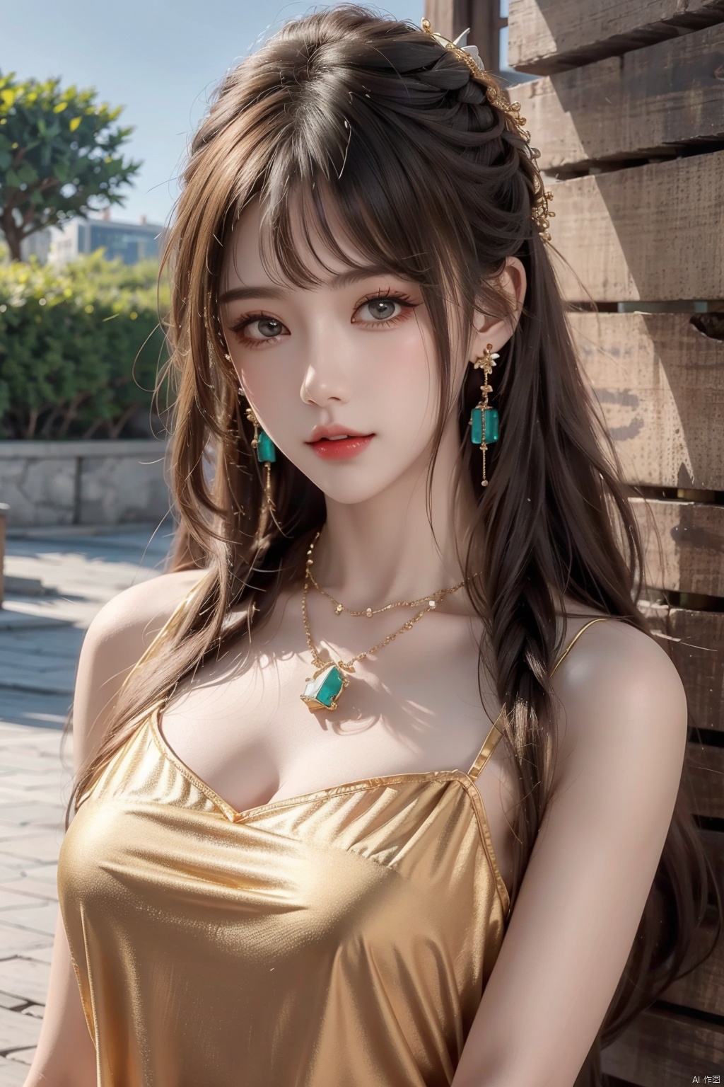  21yo girl, solo, looking at viewer, smile,

Gold-Trim Jewelry, long earrings, bow Hair ornament, Agate Necklace, emerald bracelet,
Diamonds, onyx, enamel,

HDR, Vibrant colors, surreal photography, highly detailed, masterpiece, ultra high res,
high contrast, mysterious, cinematic, fantasy, bright natural light, wangyushan, eyeglasses, 1girl, office_lady, subway