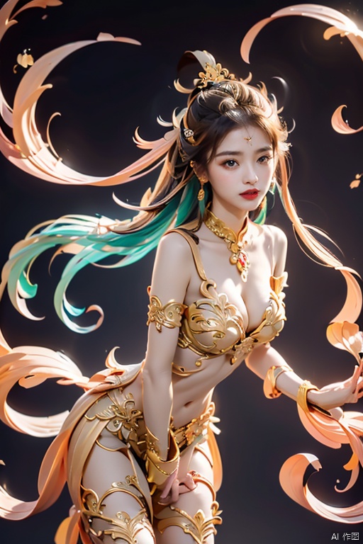 dunhuang

prompt:Oriental mythology,Chinese dream
Dunhuang Flying,superexquisitecrystal noble ano
gorgeous Tulle light, a pair of translucent and
gorgeous white wings behind,huge moon,soft light golden silkflying,yellowfeathersmysteriouscolored gems,smoke,film HDlarge detailssurrealismmagic u unreal enginelighting HD8KHD,dunhuang