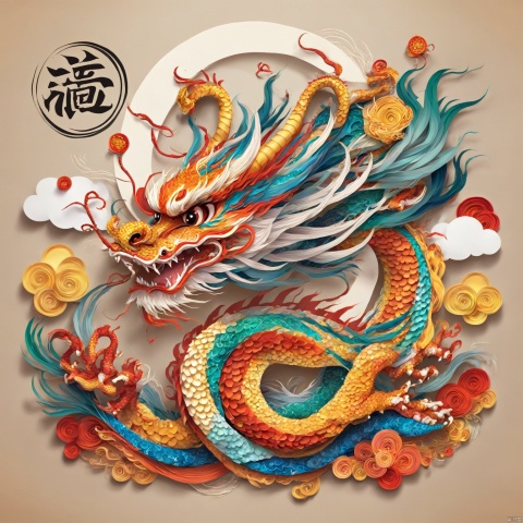  Chinese dragon,(chibi:1.5) yanzhi