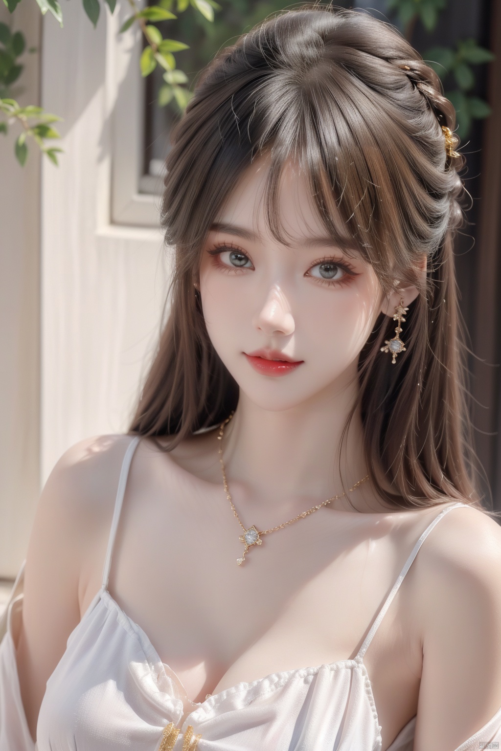  21yo girl, solo, looking at viewer, smile,

Gold-Trim Jewelry, long earrings, bow Hair ornament, Agate Necklace, emerald bracelet,
Diamonds, onyx, enamel,

HDR, Vibrant colors, surreal photography, highly detailed, masterpiece, ultra high res,
high contrast, mysterious, cinematic, fantasy, bright natural light, wangyushan, eyeglasses