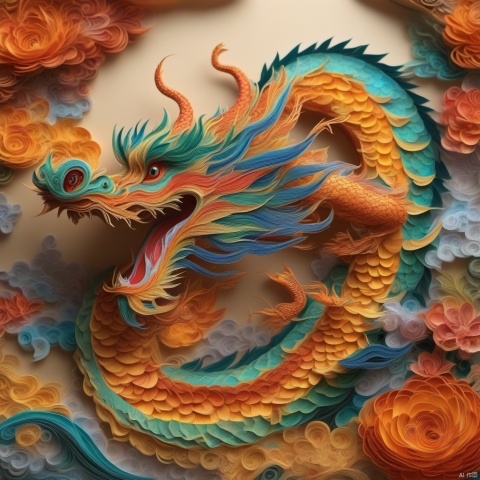  yanzhi,(best quality,4k,8k,highres,masterpiece:1.2),ultra.detailed,(realistic,photorealistic,photo-realistic:1.37),dragon paper cutting,exquisite work,delicate patterns,handmade,craftsmanship,ornate details,illuminated,backlit,vibrant colors,rich colors,artistic,traditional art,folk art