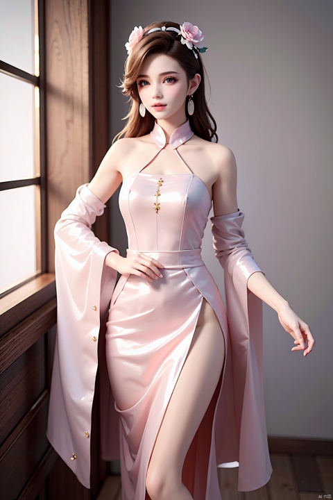  offical art,Colorful background, A beautiful woman with delicate facial features,Flower arms, Colorful and colorful silks cover the body, The looming body, (pink clothes),(masterpiece, top quality, best quality, official art, beautiful and aesthetic:1.2), ink wash painting,thin thigh,

 Highest picture quality, masterpiece, exquisite CG, exquisite and complicated hair accessories, big watery eyes, highlights, natural light, Super realistic, cinematic lighting texture, absolutely beautiful, 3D max, vray, c4d, ue5, corona rendering, redshift, octane rendering, （Show whole body）, （all body）, chinese clothes