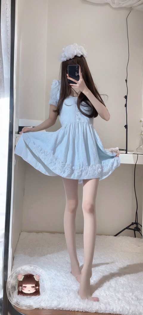  Best quality,1girl named aki, (aki's face),aki,long wavy hair,good proportions,shapely body, dress, indoors, full_body,xtt