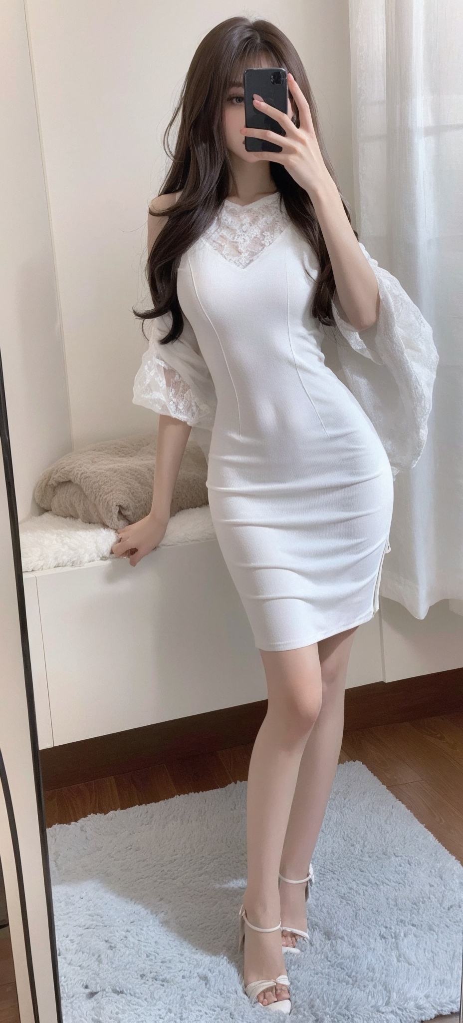  Best quality,xtt,xxt,1girl,long wavy hair,good proportions,shapely body,( lota-style dress), indoors, xtt