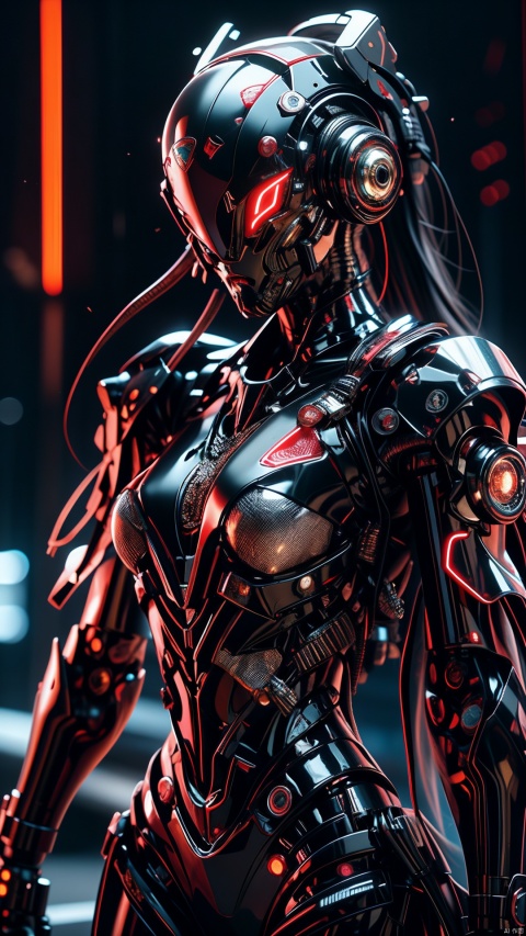  ((diamondly beautiful eyed girl)) with braids holds a weapon in his hand on a black background, red glowing eyes, holy cyborg necromancer girl, holds a weapon in his hand, Sci-Fi Helmet, cyber mask, brian sum, goddess of war, blue cyborg, balaskas, blink, highest quality, masterpiece, ultra-detailed, dof, artistic lighting, highest quality, masterpiece, ultra-detailed, dof, rimlight,,Full body shot, head shot
