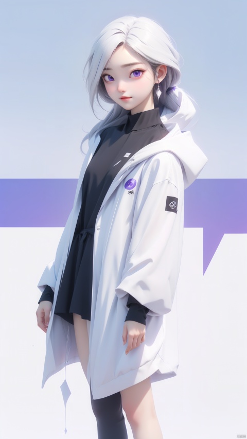  clothes design,{{{pov}}},{artist:ningen_mame}, {artist:artist:omone_hokoma_agm}, {artist:ningen_mame}, {artist:ciloranko},{artist:rei(sanbonzakura)},{{1girl}},full body,white hair,purple eyes,long hair,black dress,white hoodie,black and purple clothes,bands,{{cyberpunk clothes style}},{cool},legwear,close shot,{artist:artist:omone_hokoma_agm},{artist:ningen_mame}, {artist:ciloranko},{artist:rei(sanbonzakura)},white simple background,masterpieces,best face details,best quality, amazing quality, very aesthetic, absurdres,{{{thick line}}}