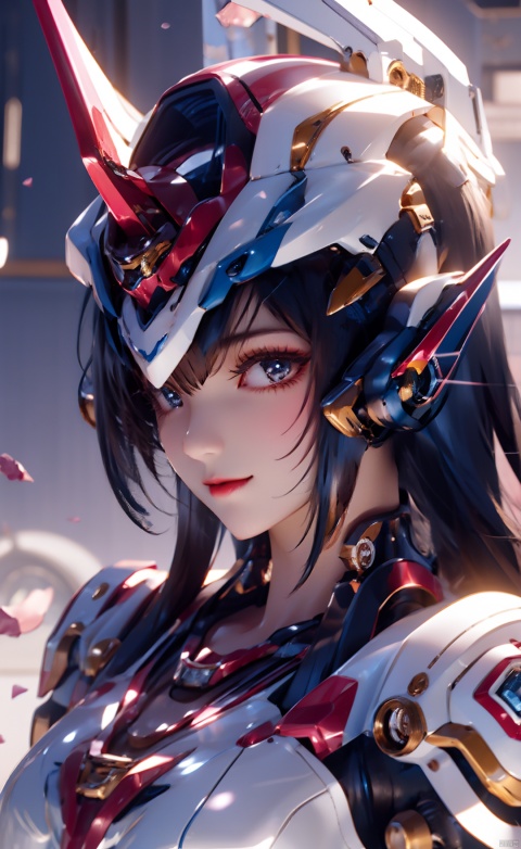  close-up,Honey Mecha,1girl,moyou,medium breasts,bare navel,neon, 
in the sky,space background, (metallic luster,glossy paint finish),leather clothing,(blue mecha:1.5),Mecha,nvshen