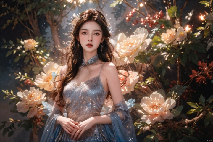  Put your hands together and pray, girl God,masterpiece,(best quality),official art, extremely detailed cg 8k wallpaper,((crystalstexture skin)), (extremely delicate and beautiful),highly detailed,1girl,solo,long hair,ruhua, qianjin, ((poakl))