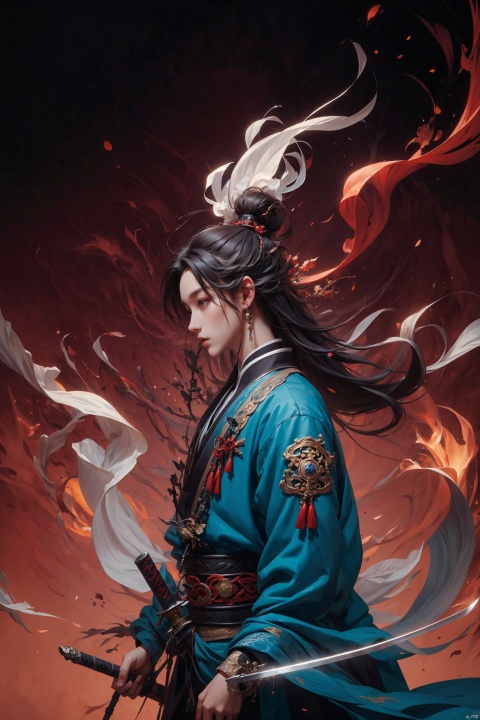 (((profile))),male,chinese_style,(sword:1.2),medium hair,red eyes,(solo:1.3),,
Professional,(masterpiece:1.2),best quality,PIXIV,taoist, eaba, huacheng