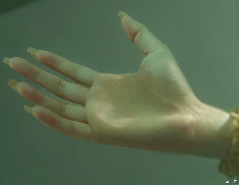 Fingers, 5 fingers, long nails, real, complete, palm, fingers, fingertips, finger belly, finger belly up