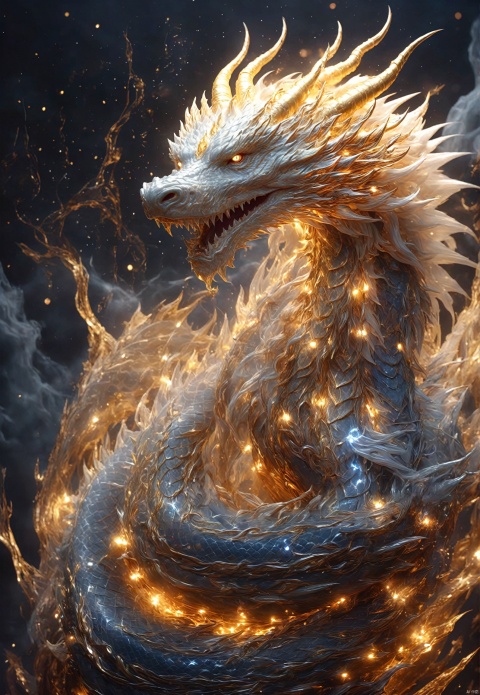 Front, (face: 1.1),((positive)),(( Look at the camera)), , realistic,chinese  Dark gold. Ice Dragon, desolate, intricately detailed, artistic lightning, particles, beautiful, amazing, highly detailed, digital art, sharp focus, trending on art station,amazing6