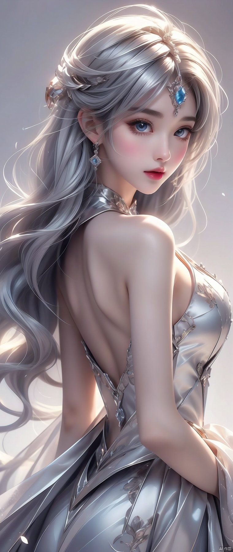 (masterpiece:1.2),(best quality:1.3),(character design sheet,same character,front,side,back),illustration,1 girl,silver hair,princess cut,hair on eyes,beautiful eyes,environment Scene change,pose too,gorgeous princess dress,magic,charturnbetalora,simple background,white background
