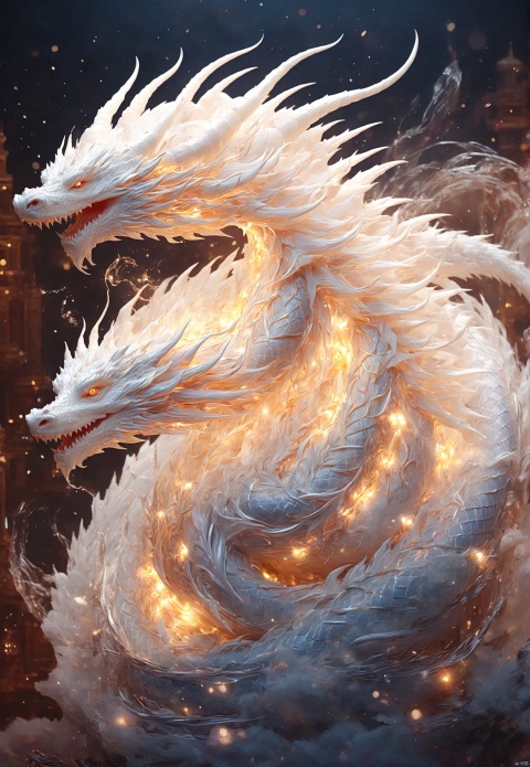 twirl,Dragon's spiral, ((positive)),(( Look at the camera)), , realistic,chinese white. Ice Dragon, desolate, intricately detailed, artistic lightning, particles, beautiful, amazing, highly detailed, digital art, sharp focus, trending on art station,amazing6