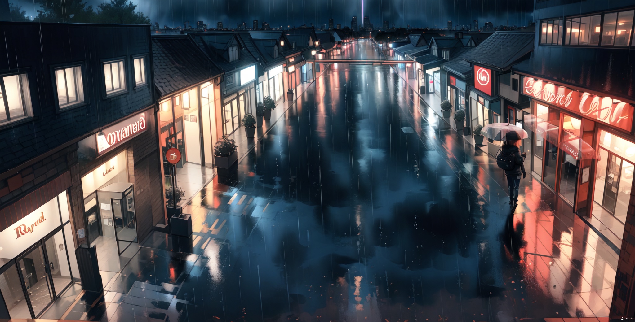  best quality, ultra detailed,masterpiece,highres,8k,extremely detailed CG unity 8k wallpaper,incredibly_absurdres,
depth of field,blurry,On a rainy night in the city, under the sparse street lights in front of the hotel door, ame to the front of the hotel,The rain soaked, wide shot,
 8k,vanishing point,from above, and the hotel was tall and spacious, 
modelshoot style, ray tracing