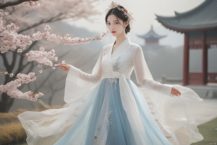  masterpiece, The best quality, 1girl, luxurious wedding dress, dreamy scene, white background, front viewer, looking at viewer, Flowers, romantic, Bride, Translucent white turban, UHD, 16k, , sparkling dress, yunbin, full_body, white stockings, , chinese dress,white dress,
chinese clothes,dress,white dress,floral print,china dress,blue dress,hanfu,long sleeves,print dress,robe,skirt,sleeveless dress,widesleeves, weddingdress, jinchen, see-through, tutult, qingsha, tutultb, xinniang