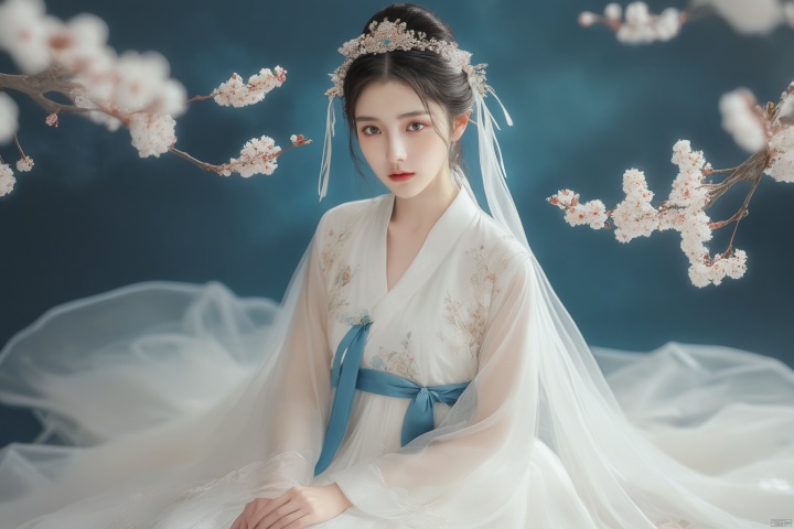  masterpiece, The best quality, 1girl, luxurious wedding dress, dreamy scene, white background, front viewer, looking at viewer, Flowers, romantic, Bride, Translucent white turban, UHD, 16k, , sparkling dress, yunbin, full_body, white stockings, , chinese dress,white dress,
chinese clothes,dress,white dress,floral print,china dress,blue dress,hanfu,long sleeves,print dress,robe,skirt,sleeveless dress,widesleeves, weddingdress, jinchen, see-through, tutult, qingsha, tutultb, xinniang