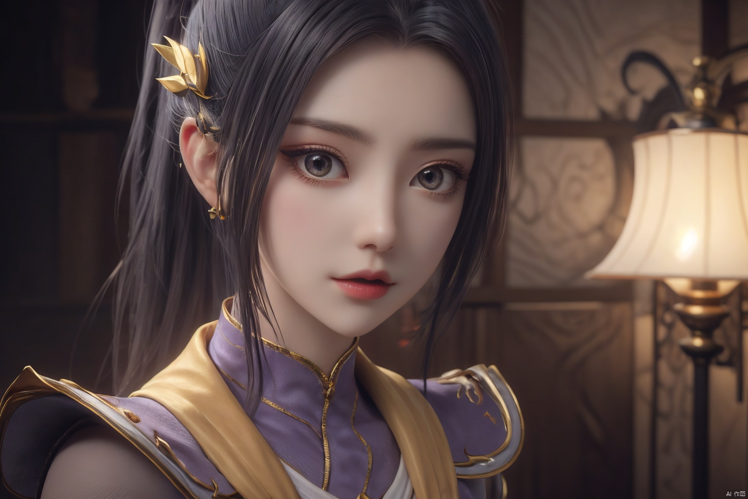  1girl,solo,long hair,breasts,looking at viewer,black hair,((bed:1.2)),closed mouth,earrings,sharp focus,best quality,masterpiece,illustration,realistic skin,(intricate details),perfect body,necklace,long hair fluttering,fox ears,(sailor uniform:1.3),,cleavage of breast,(exposed cleavage:1.1),,,((w_arms:1.5)),on back,leaning_back,biting,drunk,