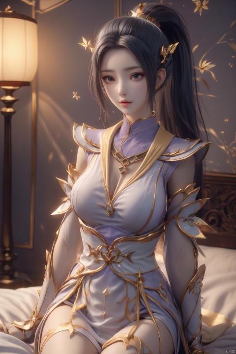 1girl,full_body ,solo,long hair,breasts,looking at viewer,black hair,((bed:1.2)),closed mouth,earrings,sharp focus,best quality,masterpiece,illustration,realistic skin,(intricate details),perfect body,necklace,long hair fluttering,fox ears,(sailor uniform:1.3),,cleavage of breast,(exposed cleavage:1.1),,,((w_arms:1.5)),on back,leaning_back,biting,drunk,