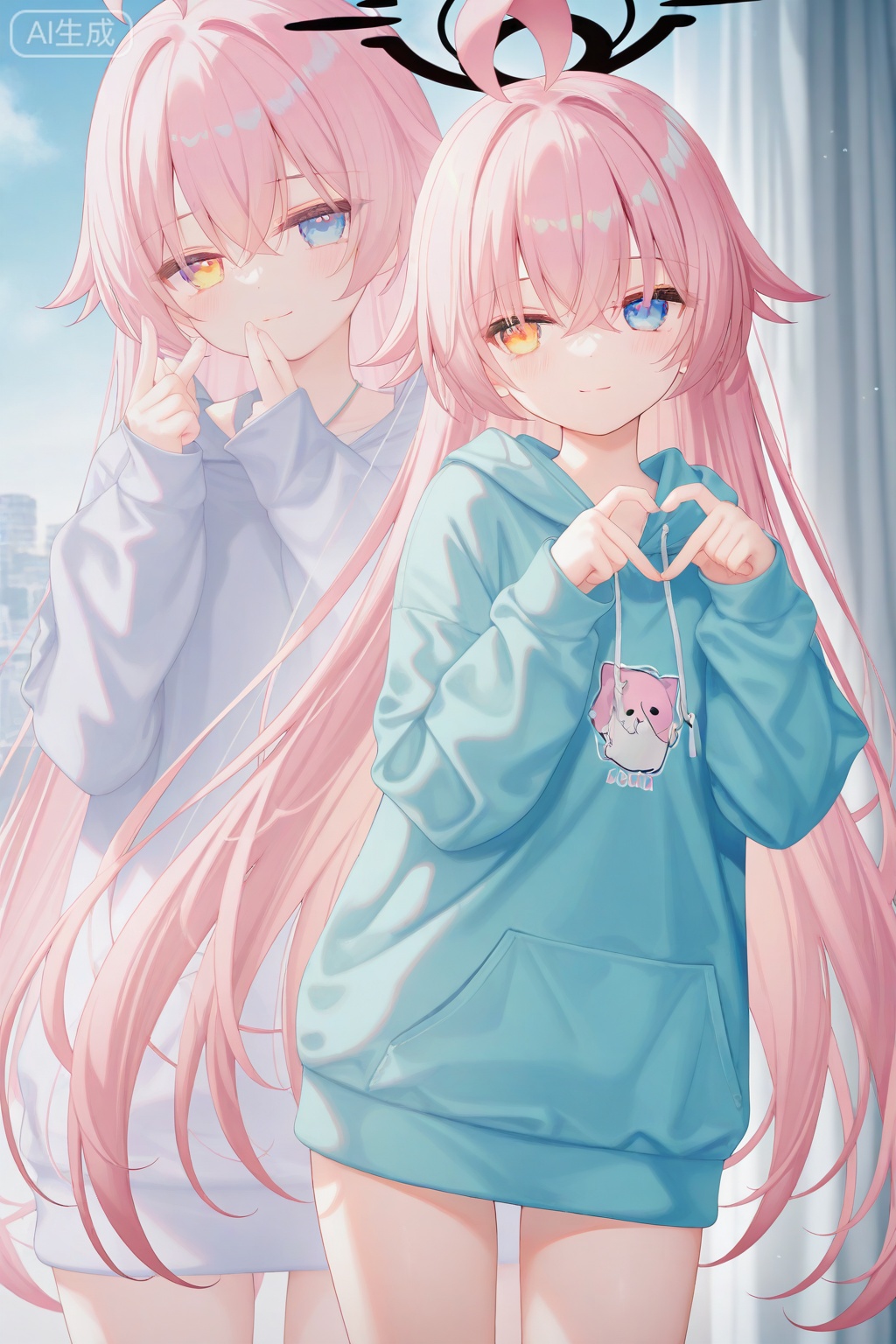 1girl,hoshino\(blue archive\),1girl, black halo, blue eyes, breasts, four-finger heart hands, hair between eyes, halo, heart, heart hands, heterochromia, long hair, multiple views, official alternate costume, pink hair, small breasts, thighs, yellow eyes,
masterpiece,best quality,good quality,((artist:reoen),year 2024:0.8),aritist:RyanReos,aritist:zoh,(artist:nianbingzi:0.4),(artist:billyhhyb:0.4),ijia,3d,CG,
photorealistic,Artist:na-ga,(quasarcake:0.2),(wanke:0.9),[Artist:chen bin],Artist:tidsean,[Artist:sk (askzy)],(artist:tokkyu:0.5),(artist:momoko \(momopoco\):0.5),himitsu_(hi_mi_tsu_2),
masterpiece, best quality, highres, absurdres, newest, anime coloring, anime screenshot, official style, official anime artwork, amazing quality, perfect quality, very aesthetic, promotional art, intricate details, anime style, very awa, anime realism, anime character, anime wallpaper, highly detailed, pastel colors, soft lighting, dreamy atmosphere, ethereal, serene expression
,masterpiece, best quality, high quality, extremely detailed CG unity 8k wallpaper, extremely detailed, High Detail, vibrant colors, anime style, ((artist:reoen), (artist:atdan), year 2024:0.8), [[artist:rhasta]], artist:tidsean ,mafuyu,topu,artist:kedama milk,rurudo,hiten_(hitenkei),weri,official_art, game cg,honkai impact 3rd, newest,3d,absurdres, highres, official art,masterpiece, best quality, good quality,{{ciloranko}}, [artist:ke-ta],[[[artist:fuzichoco,artist:torino_aqua,miwabe_sakura]]], [[[aoi ogata]]],highres,detailed,hyper-detailed,year 2024,year 2023,lighting,shadows,contrast,saturated,high resolution,64K,crisp,uhd,newest,8K,HDR,reia, (hiten_(hitenkei):0.6), (maccha_(mochancc):0.5),eip_(pepai),hoshi_(snacherubi),(mafuyu_(chibi21):0.56),(paruno:0.7),torino,(chen_bin:0.7),(koh_rd:0.5),(ling_dianxia:0.4),omone_hokoma_agm,(kamue:0.5),(Torino aqua:0.7),