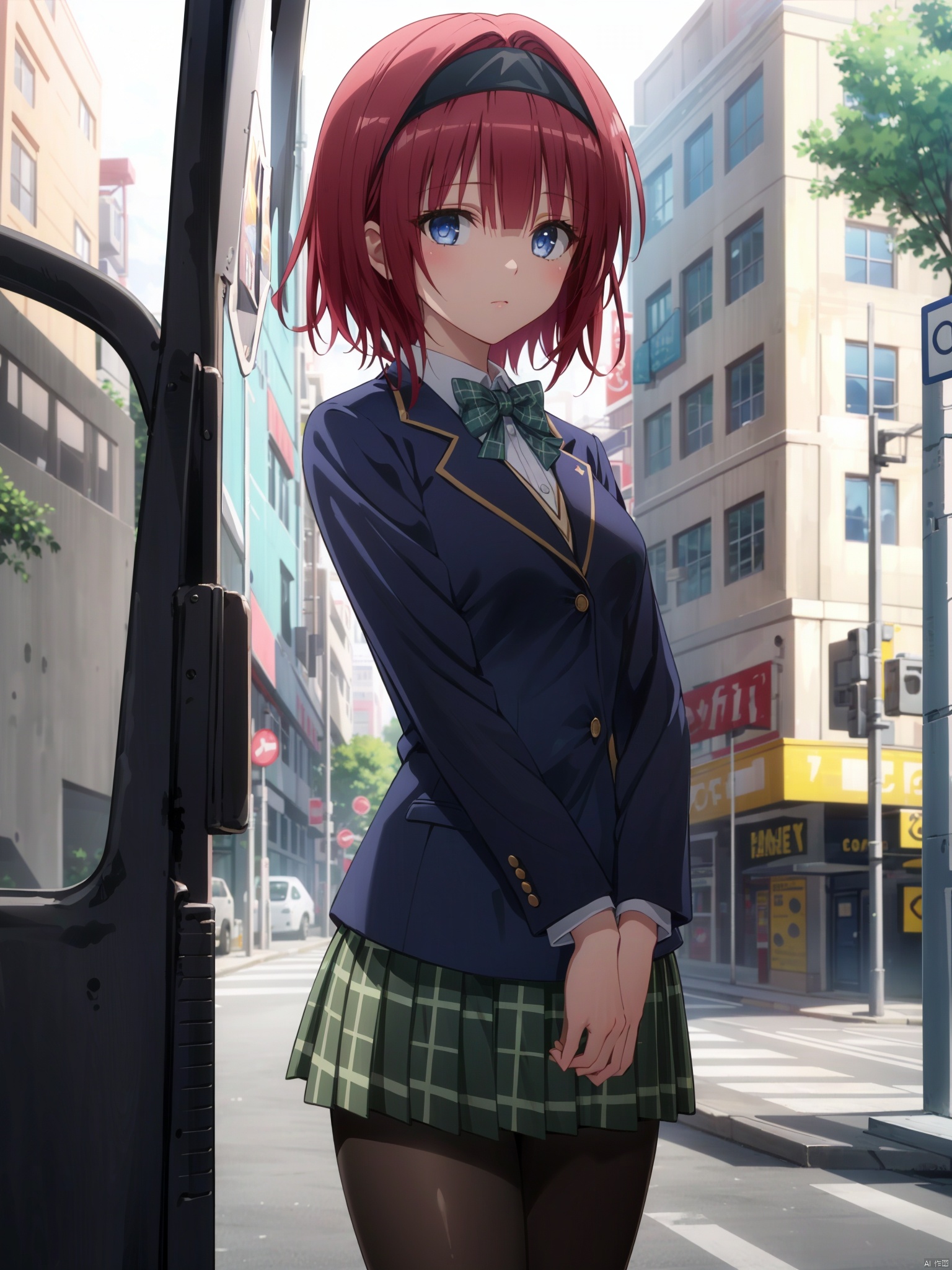 1girl, solo, skirt, looking at | image created by user_649354177062937793 |  Tensor.Art