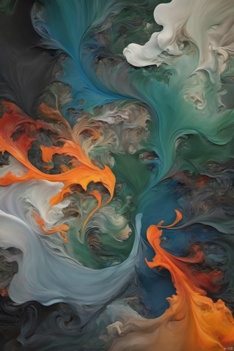 Oil painting, Impressionism, Colorful, Bering_ Darkness, surrounded by black smoke and dark clouds in the kingdom of darkness, green bamboo, inspired by Alberto Seveso, the duality of orange flames/blue ice, fractal human contours, realistic 3D rendering of red, blue, and orange, themes made of broken clay, made of lava, extremely detailed, absurd, (colorful), abstract background, fractal, (floral) exquisite visual effects, soft colors, art, Amazing depth, super details, masterpieces of engineering leaders, strategic planning, rich and colorful, peaceful visual effects, artistic super details, texture and best quality, masterpieces, super details, perfect composition, best image quality, super-resolution, surreal themes, dreamy realism, dreamy creations, terrifying color schemes, surrealism, abstraction, psychedelic, (8k, RAW photo, best quality, masterpiece: 1.2), (realistic, photo fidelity: 1.37), 4k texture, HDR, complex, highly detailed, clear focus, soothing tones, maze details, crazy details, complex details, HDR,
