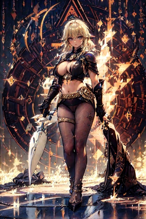  Gestures form spells, martial arts and magical atmosphere, hexagonal magic array projection on the ground, 1 girl, (Amazon Ares holds a shield spear), surrounded by runes, magic patterns, best quality, masterpieces, cg,hdr, HD, very detailed, detailed face, superhero, hero, detailed ultra HD, vfx,3D rendering, big chest, black underwear, underwear, body painted, dark-skinned female, fighting, cami, girl, mika, street fighter, poison, poison, extreme angle, virtual doll, giantess, thong, standing, nude, huge boobs, high legs, Blowjlob, blonde, jean (genshin impact), lumine (genshin impact), 1, BY MOONCRYPTOWOW, tutututu, RUNE_MAGIC, blonde hair,(see-through), mtianmei,nipples,high heels,black pantyhose