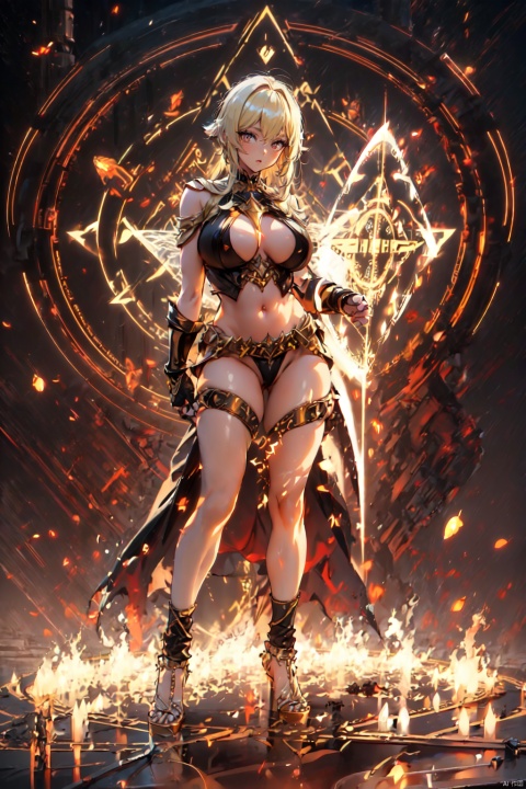  Gestures form spells, martial arts and magical atmosphere, hexagonal magic array projection on the ground, 1 girl, (Amazon Ares holds a shield spear), surrounded by runes, magic patterns, best quality, masterpieces, cg,hdr, HD, very detailed, detailed face, superhero, hero, detailed ultra HD, vfx,3D rendering, big chest, black underwear, underwear, body painted, dark-skinned female, fighting, cami, girl, mika, street fighter, poison, poison, extreme angle, virtual doll, giantess, thong, standing, nude, huge boobs, high legs, Blowjlob, blonde, jean (genshin impact), lumine (genshin impact), 1, BY MOONCRYPTOWOW, tutututu, RUNE_MAGIC, blonde hair,(see-through), mtianmei,nipples,high heels