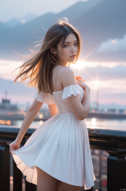
(realistic,photorealistic,photo-realistic:1.2),highest quality,
(masterpiece, best quality, official art, extremelydetailed CG unity 8k wallpaper, 4k,8k:1.1),
Cinematic Lighting,chromatic_aberration,lens_flare,depth of field,
1girl, paw pose, smoke, dress,  sky,wind,rouman ,
