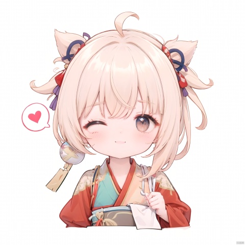  best quality,1girl, hanfu, ahoge, bangs, blush, hair ornament, hairclip, heart, heart ahoge, heart background, heart censor, long hair, one eye closed, smile, solo, spoken heart, virtual youtuber, (((white background,simple background:1.25))), 
nahidadef, ru_qun, Colorful portraits, cuteloli, yoimiya (genshin impact)