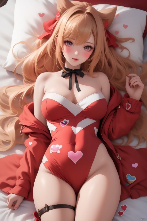  High quality, masterpiece,1girl,Thighs,(Heart shaped stickers:1,5),