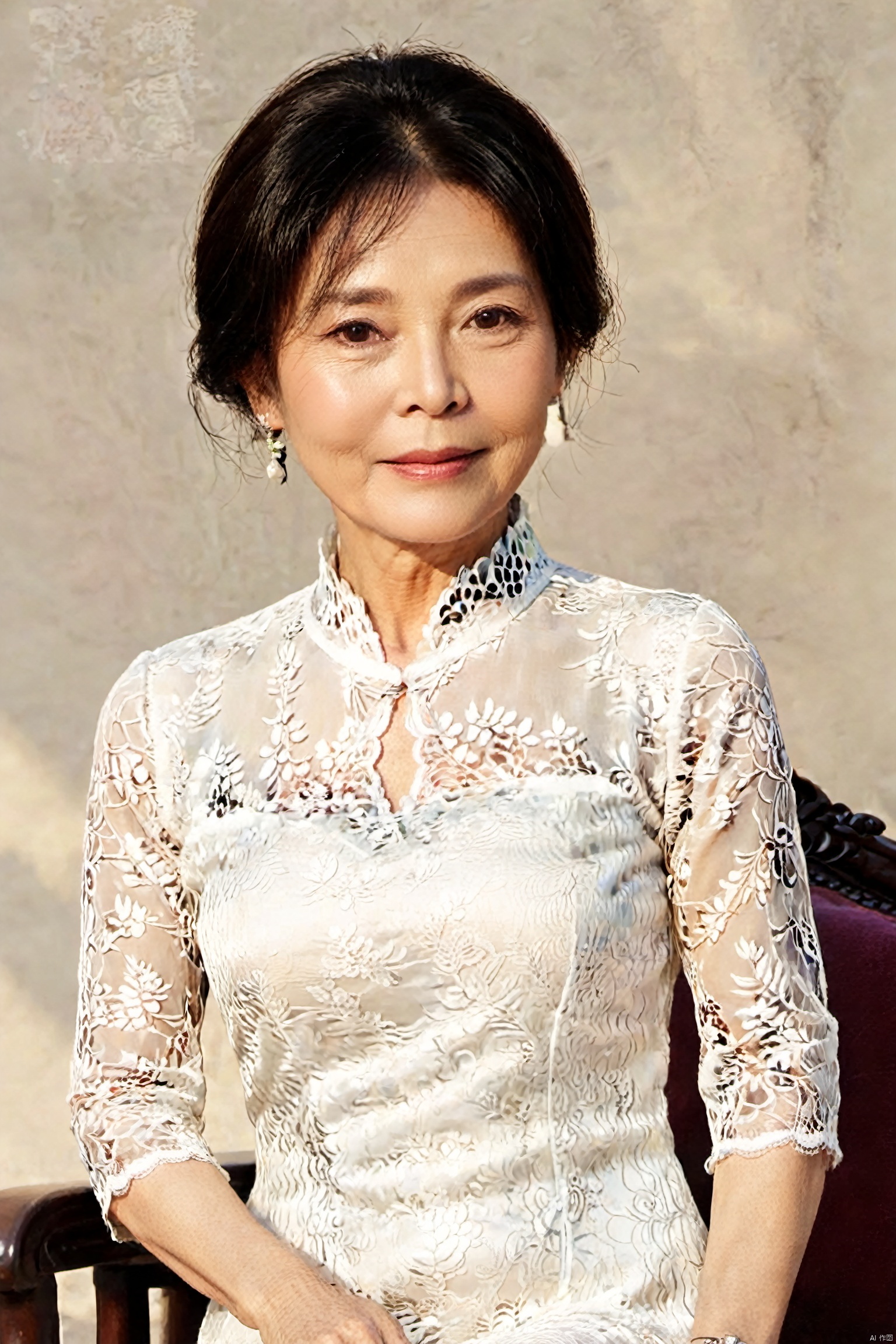 54-year-old woman, , yueliangmen, chengqiang, , lace,