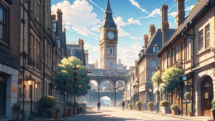  cozy animation scenes,,house,london,streets,fantasy,church,Clock tower