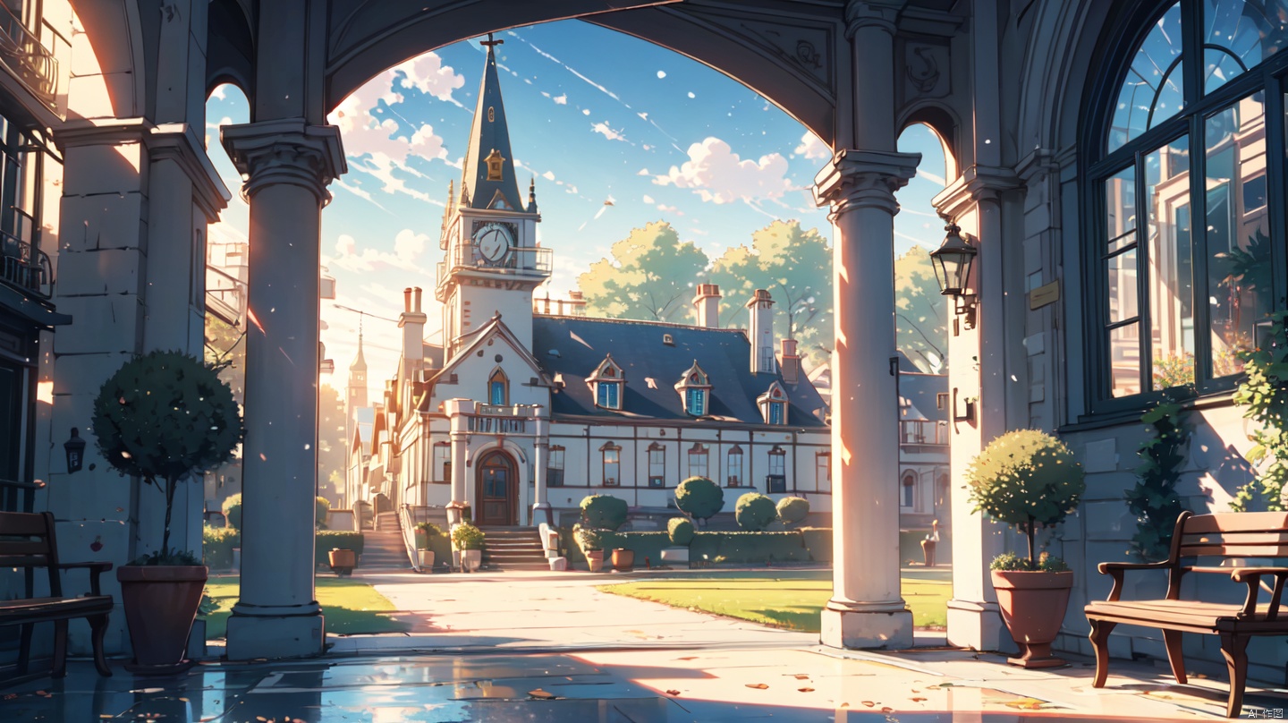  cozy animation scenes,,house,london,streets,fantasy,church