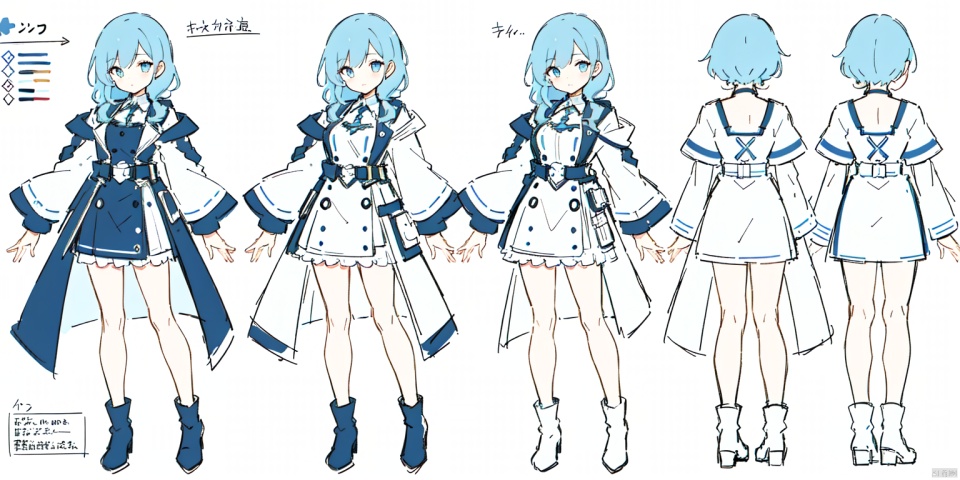 best quality,(character design:1.1),(ultra-detailed:1.1), (illustration:1.1), (infographic:1.2),
pencil sketch, (sketch:1.25),  (all clothes configuration:1.15),perfectly drawn hands, Line draft, 
clothesviews, Different clothes, Dress-up display, multiple views, looking_at_viewer,full body, back ,white background, simple background,