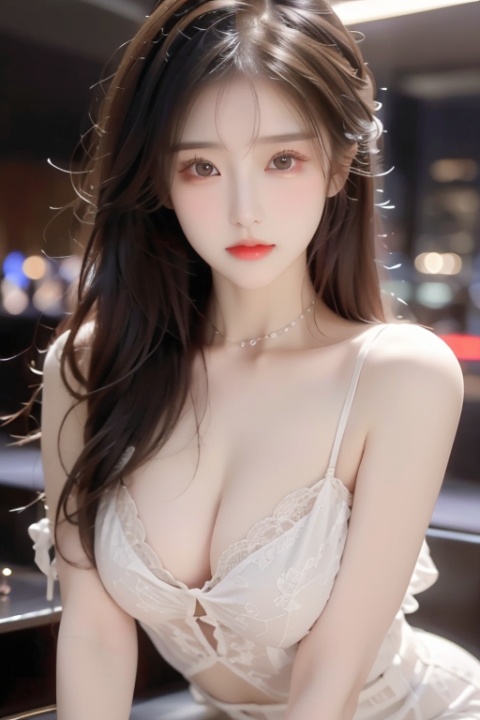  a sexy girl,Delicate cheeks, Chest: 1.7,A full figure,perfect body,(nightclub:1.5)
Meibao,indoor,sexy dress, (drinking:1.5),killer