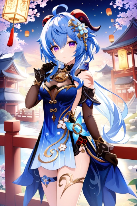  score_9, score_8_up, score_7_up, score_6_up, 8k, best quality, masterpiece, (ultra-detailed:1.1), (high detailed skin), 
ganyu \(genshin impact\),Ganyu's new year's clothes,1girl, gloves, horns, ahoge, purple eyes, blue hair, black gloves, elbowgloves,
outdoor,full body,
Progress only shows up as scars,
Decorates me with permanent marks,
Color me and turn me to art,
I’m one with the Arts,
Might take a hundred lifetimes,
But I’ve come to terms with the high price,
I’ll carry on until I find,
How to keep history from rhyming,
I hit them with my soliloquies,
Instead of sending out our infantries,
This could be the part of this trilogy,
Where I pass you the lead role,
Maybe I won’t see the light of another sunrise,
Hey, there’s no need to cry