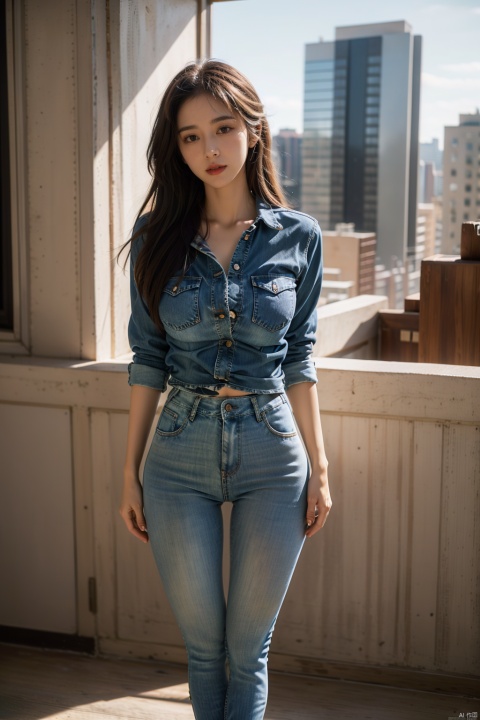  Best quality, very delicate and beautiful, shock, fine details, masterpiece, best quality, pure, lovely, full hips, high chest, beautiful, detailed eyes, random hair, 1 girl, back to camera, city background, (thigh thigh gap:1.5)Tiptoe, 1girl