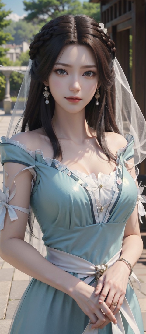  best quality, ultra-detailed, high resolution, extremely detailed cg, anime picture, unity 8k wallpaper, nice hands, perfect hands, perfect body, pov, (u149ani, tachibana arisu \(idolmaster\), bridge, brown hair, smug smile, detailed and beautiful arrogant bridal gown, wedding veil, flower bouquet), multiple poses, multiple angle, (detailed and beautiful face and eyes:1.4, gleaming skin, shiny hair, detailed and beautiful shiny clothes), wedding hall