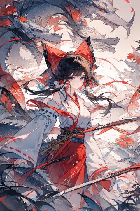  Hakurei Reimu, Dragon and girl