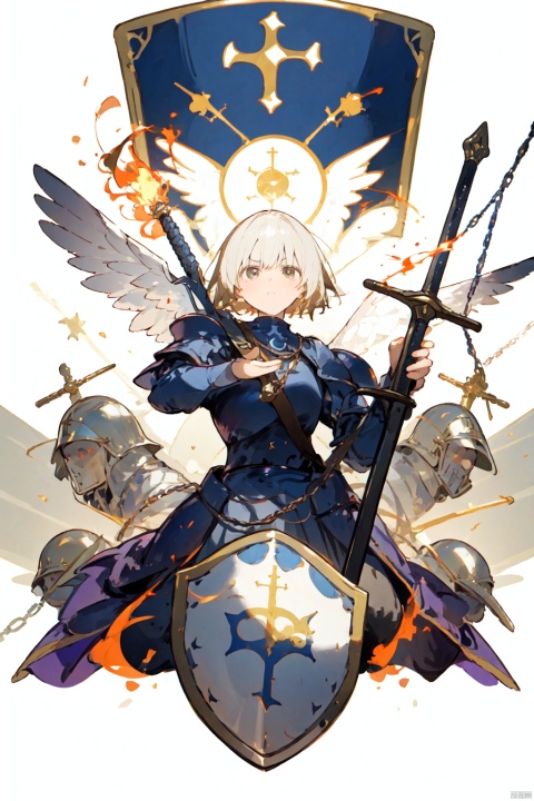  nai3 style, nai3style,1girl,solo,Jeanne_d'Arc,medieval_armor,holy_wars,battlefield,prayer_pose,lance_and_shield,inspiring_leader,flaming_sword,religious_symbols,chain_mail,heraldic_emblem,patriotic_determination,angelic_vision, historical_accuracy,crusader_spirit