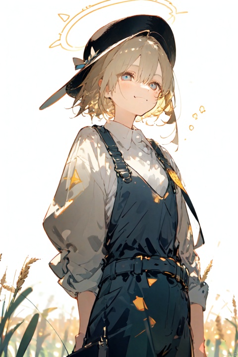  nai3 style, nai3style,1girl,solo,Jeanne_d'Arc,laborer,innocent_smile,simple_clothes,working_overalls,tool_belt,straw_hat,kind_eyes,wheat_field,sunlit,determined_posture,halo_effect,gentle_expression,historical_figure_modern_interpretation,rustic_background
