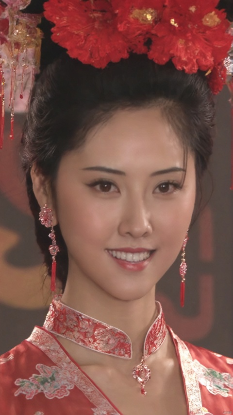  
parameters

suiji, 1girl, solo, looking at viewer, brown eyes, upper body, choker, realistic, teeth, smile, breasts, lips, cleavage, parted lips, ((brown hair)), nose, (((Lace))), (((lace collar))), ((((Li Yitong)))), (((Sexy))), ((((Sexy cheongsam)))),