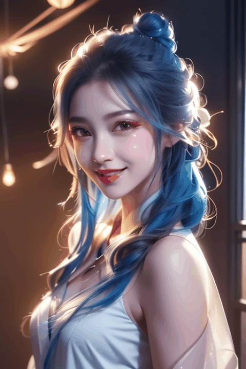 (extremely detailed CG unity 8k wallpaper),(masterpiece),(best quality),(ultra-detailed),(best illustration),(best shadow),(an extremely delicate and beautiful),Oriental Dragon,Lunar Year of the Dragon,2024 New Year,Spring Festival,1 girl,Hanfu,best quality,masterpiece,realistic,Lanterns,fireworks,Smile, 