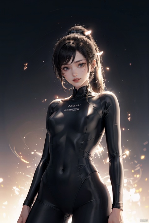  SGZ2, solo, 1girl,1girls,male focus,black bodysuit,black armor,long hair, blue eyes, ponytail,bangs, long legs,looking at viewer,hero's armour, (High quality, High resolution, Fine details), Realistic, simple background,solo, curvy women, sparkling eyes, (Detailed eyes:1.2), grin, Sweat, Oily skin, Dramatic Shadows
, fazhen, songyi, bodysuit