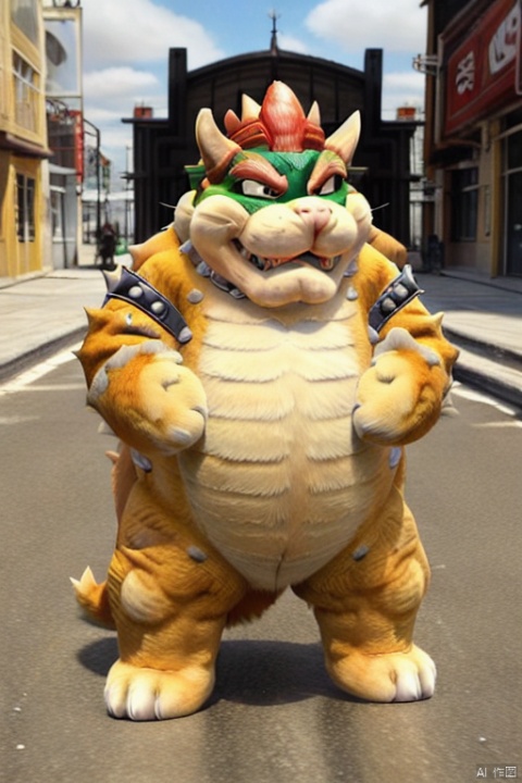 (masterpiece, top quality, best quality, fatcat, , paopaoma, Bowser