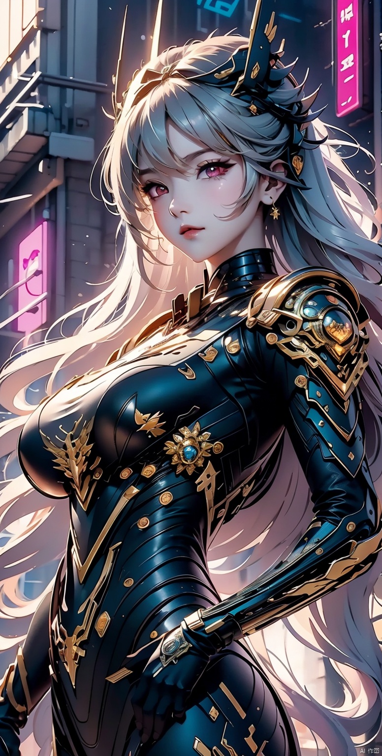 masterpiece, best quality, masterpiece,best quality,official art,extremely detailed CG unity 8k wallpaper, in the cyberpunk city, game_cg, science_fiction, bust,
 1girl, flowers, flat color, lineart, abstract, ornate, black theme, jujingyi, jewelry, JMLong, Angel