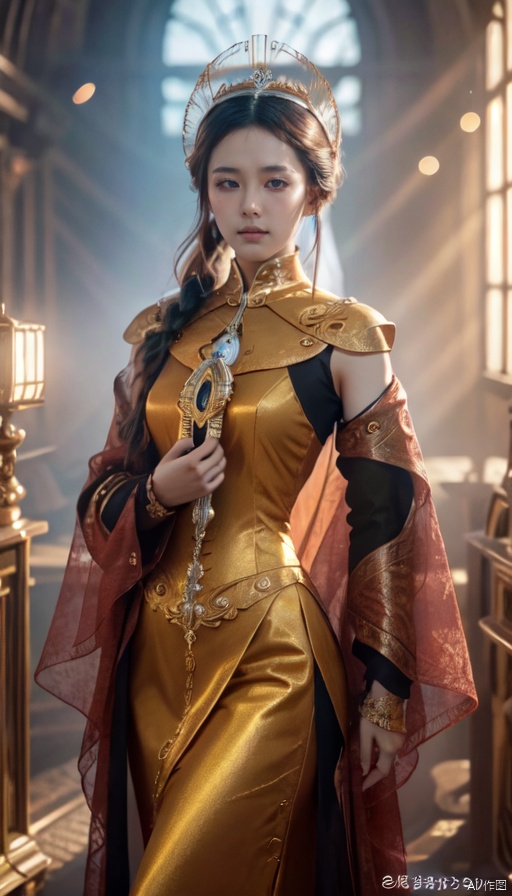  Luxury, noble, beautiful, super realistic, super clear picture quality, 8k, luxurious palace background, overbearing queen, enchanting figure, hand behind, background with holy light runes flashing, immortal aura diffuse, soft light,sharp focus, movie lighting), ray tracing, Ultra Wide Angle, 4K, Award winning, meimo,yuyao, Ylvi-Tattoos