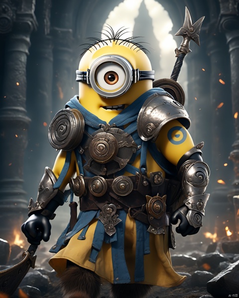  ( Minion styles), photo real, Barbarians exhibit primitive strength and ferocity reflecting nomatic cultures Their multiple frames and field counts strike fear of defeating brutal weapons like axes or clubs They drive in hard wildness environments and save battlegrounds, (current: 0.5), (full-body: 0.4), (barefoot: 0.7), (thick body: 1.2), (solo: 1.1), finally e image quality, financial details, masterpiece, Musical Male, Best quality, masterpiece, ultra high res, detailed background, (Surrealism: 0.7), realistic style, full body, (god statements in the background), (dynamic) (Position: 1.3), random position, side view, tone, texture, detailed, bury muscle,,, visible, upperbody,blooded,dark,dim